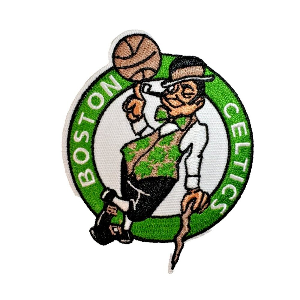 Boston Celtics NBA Team Logo Embroidered 3in Iron / Sew-On Patch